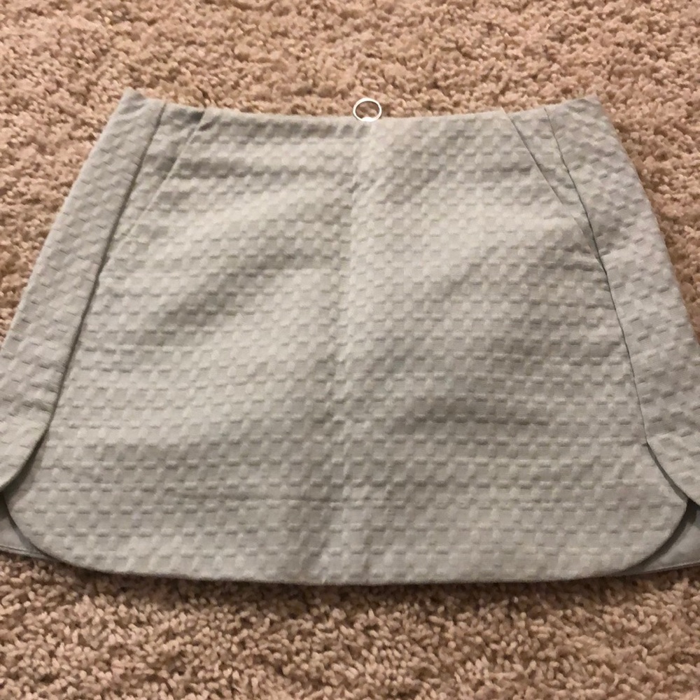 Mint Green textured skirt